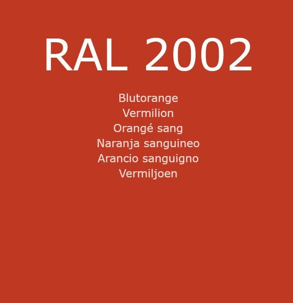 RAL 2002 Blutorange