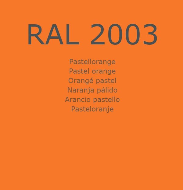 RAL 2003 Pastellorange