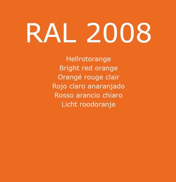 RAL 2008 Hellrotorange