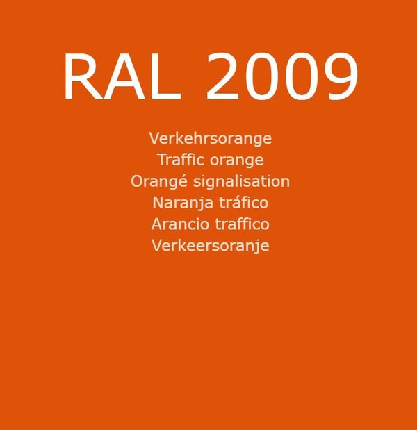 RAL 2009 Verkehrsorange