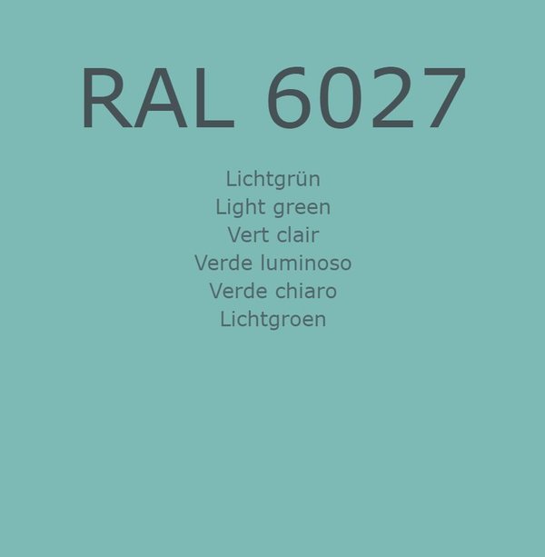 RAL 6027 Lichtgrün