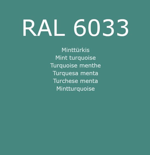 RAL 6033 Minttürkis