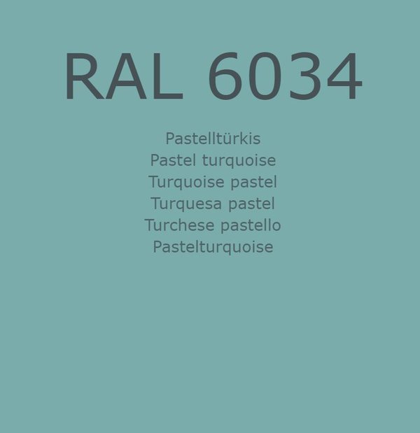 RAL 6034 Pastelltürkis