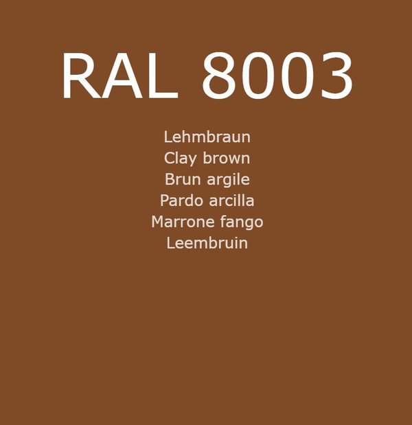 RAL 8003 Lehmbraun