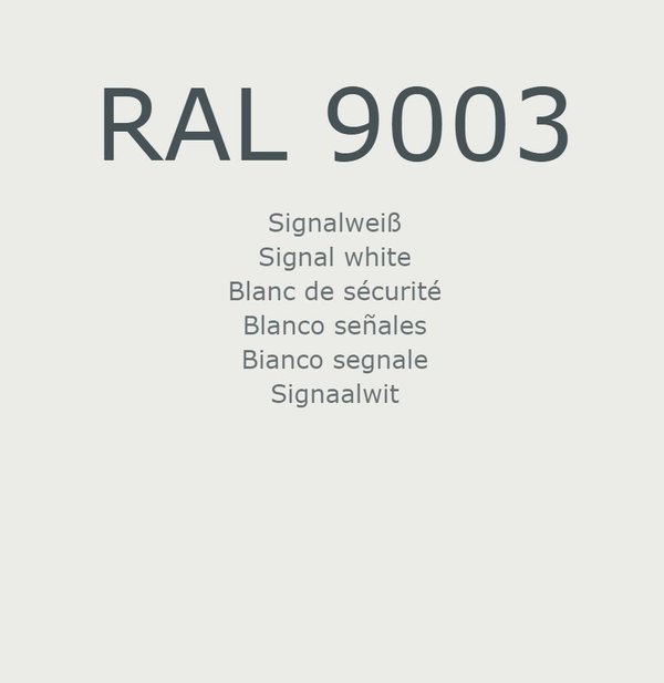 RAL 9003 Signalweiß